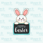 Happy Easter Bunny Cookie Cutter