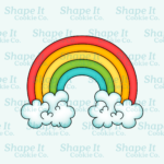 Rainbow and Clouds Cookie Cutter