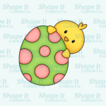 Spring Chick behind Egg Cookie Cutter