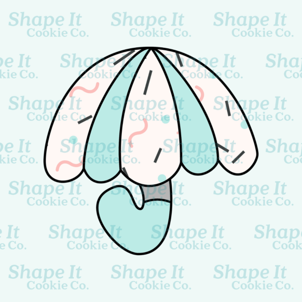 Chunky Umbrella Cookie Cutter - Image 2