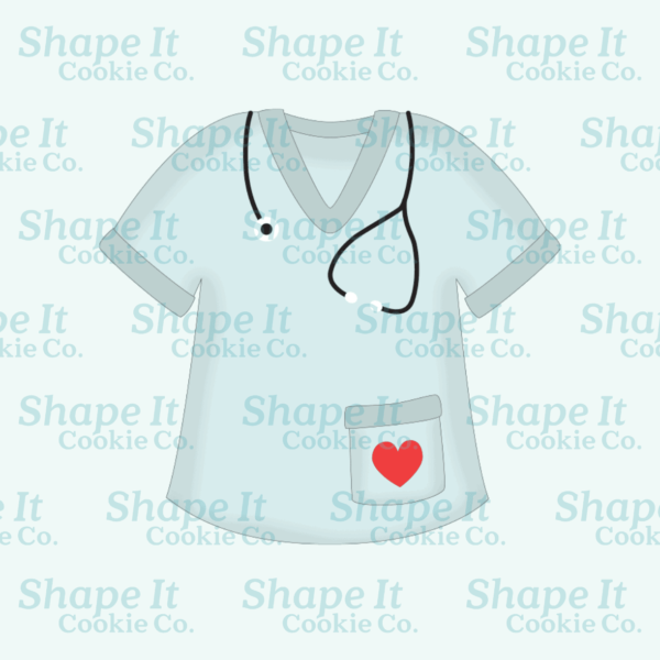 Medical Scrubs Cookie Cutter