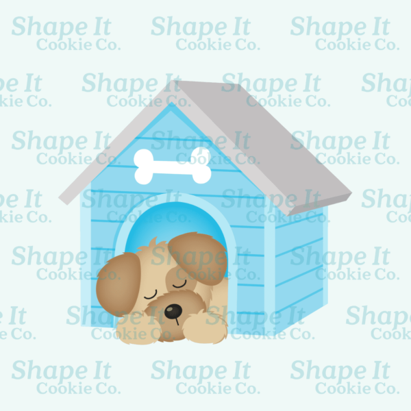 Puppy in Dog House Cookie Cutter