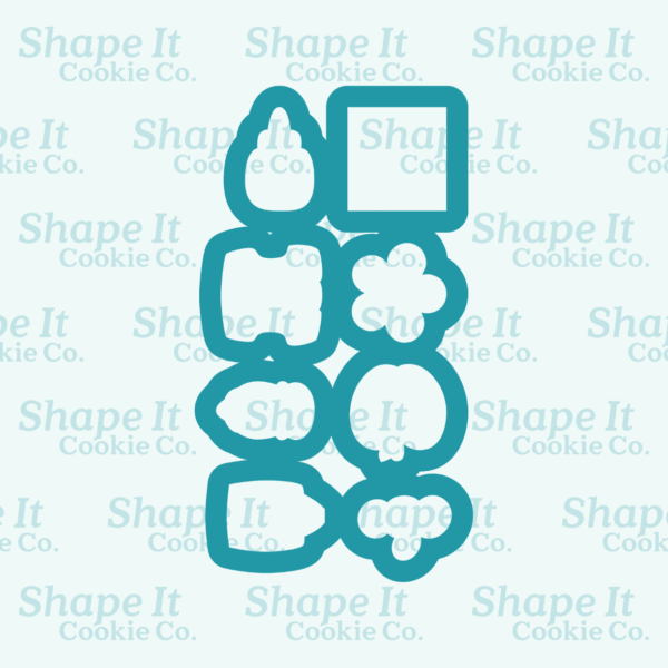 School Multi (Mini) Cookie Cutter Rings - Image 2