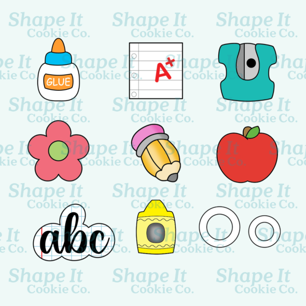 School Multi (Mini) Cookie Cutter Rings