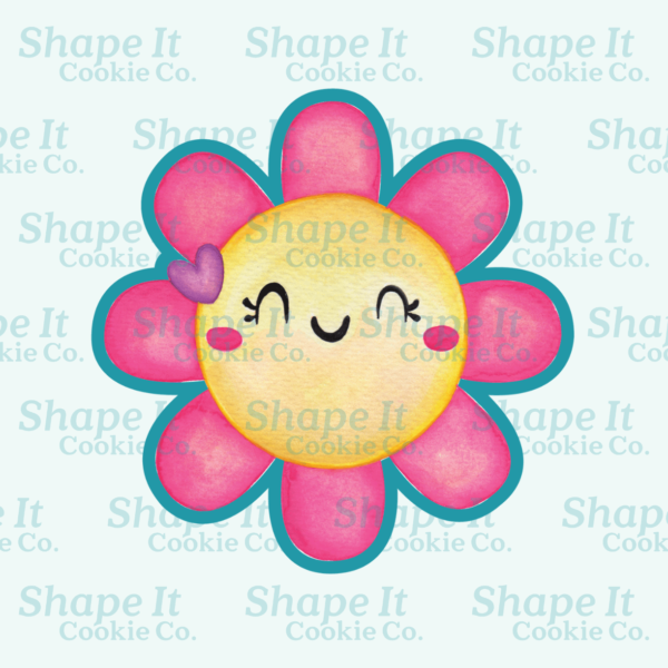 Summer Smiling Flower Cookie Cutter - Image 2