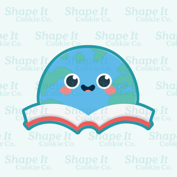 Opened Book Earth Cookie Cutter - Image 2