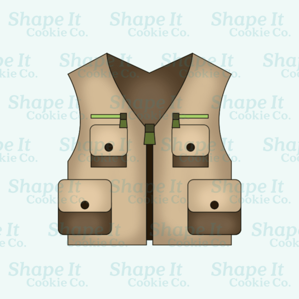Fishing Vest Cookie Cutter - Image 3