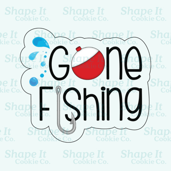 "Gone Fishing" Plaque Cookie Cutter - Image 2