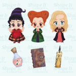 Witch Sisters Cookie Cutter 11 Piece Set