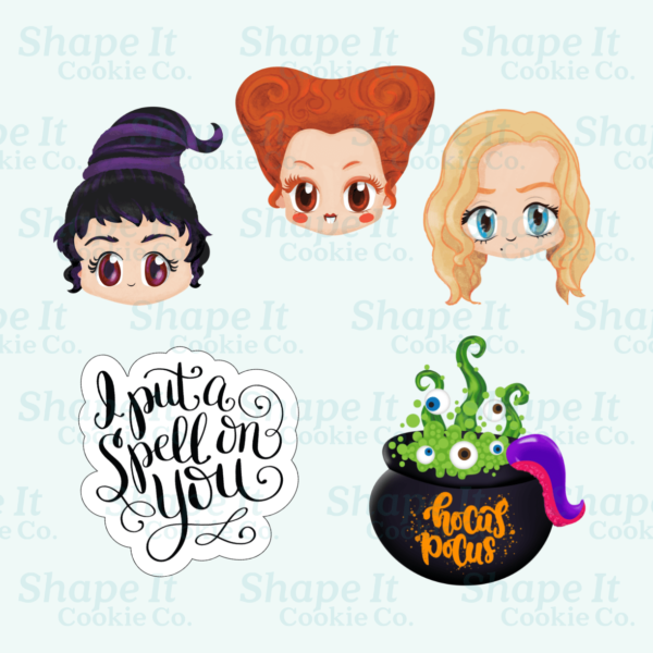 Witch Sisters Cookie Cutter 11 Piece Set - Image 2