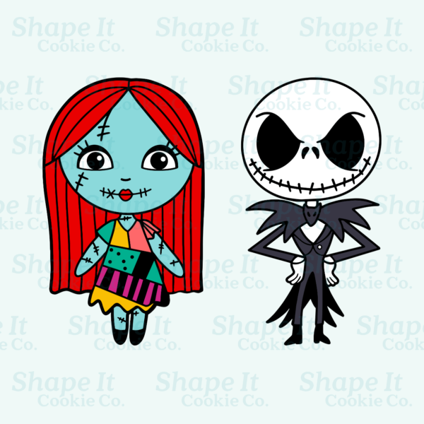 Jack and Sally Cookie Cutter Set