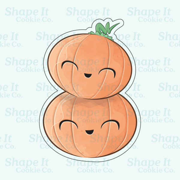 Double Stacked Pumpkins Cookie Cutter - Image 2