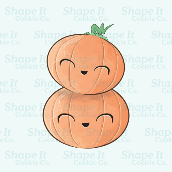 Double Stacked Pumpkins Cookie Cutter