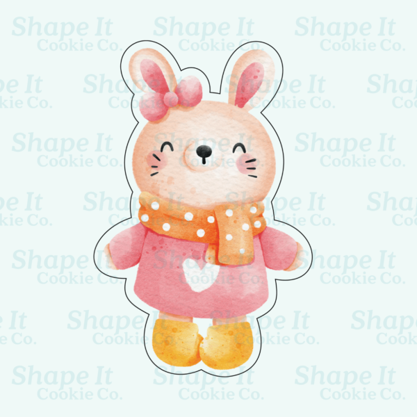 Woodland Girl Rabbit Cookie Cutter - Image 2