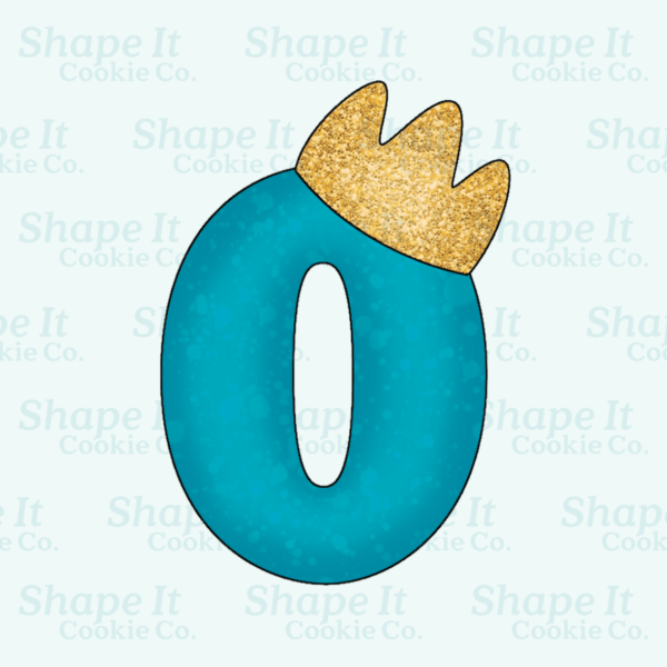 Crown Number 0 Cookie Cutter - Image 3