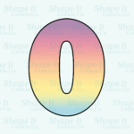 Number 0 Cookie Cutter