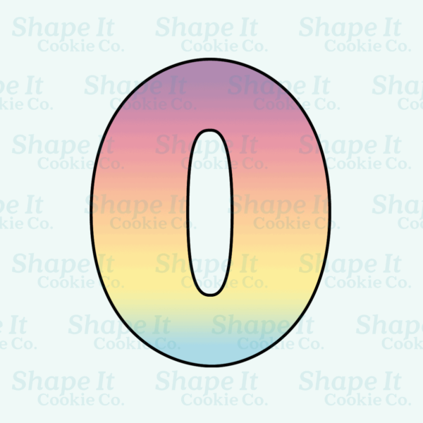 Number 0 Cookie Cutter