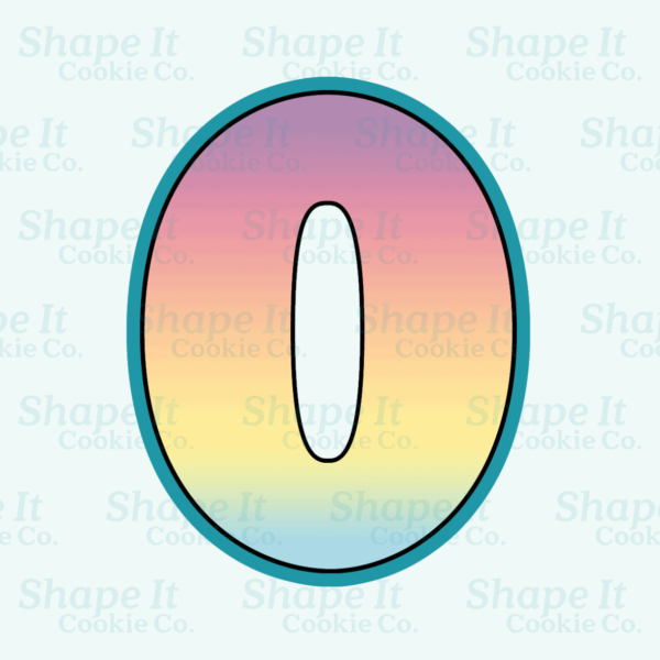 Number 0 Cookie Cutter - Image 2