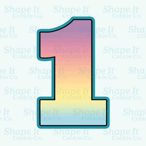 Number 1 Cookie Cutter - Image 2