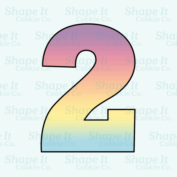 Number 2 Cookie Cutter