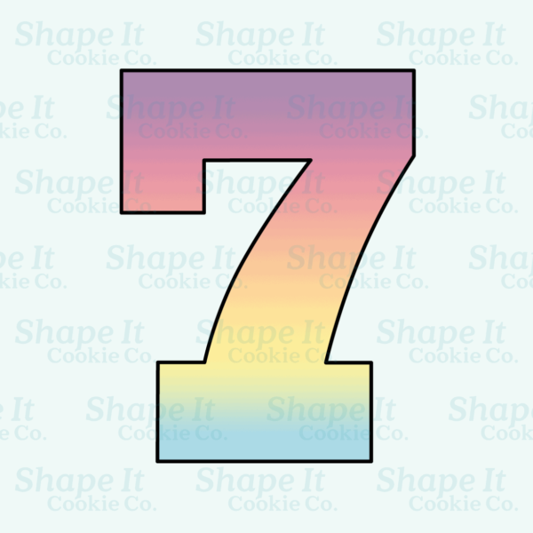 Number 7 Cookie Cutter