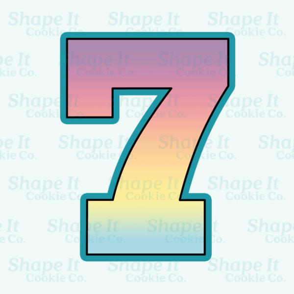 Number 7 Cookie Cutter - Image 2
