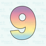 Number 9 Cookie Cutter