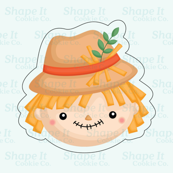 Scarecrow with Hat Face Cookie Cutter - Image 2