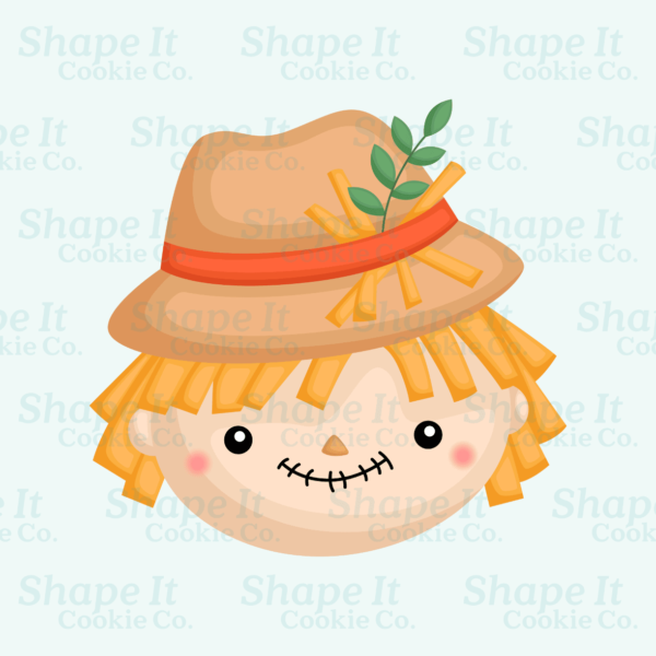 Scarecrow with Hat Face Cookie Cutter