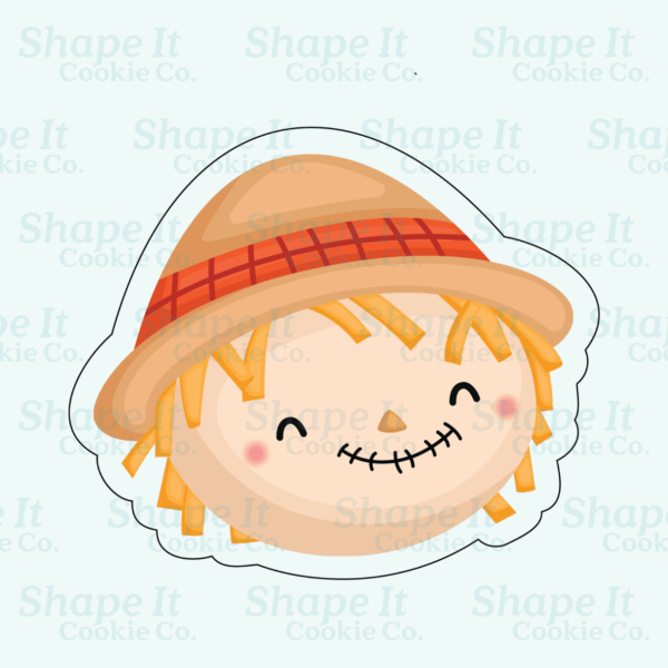 Sitting Scarecrow Face Cookie Cutter - Image 2
