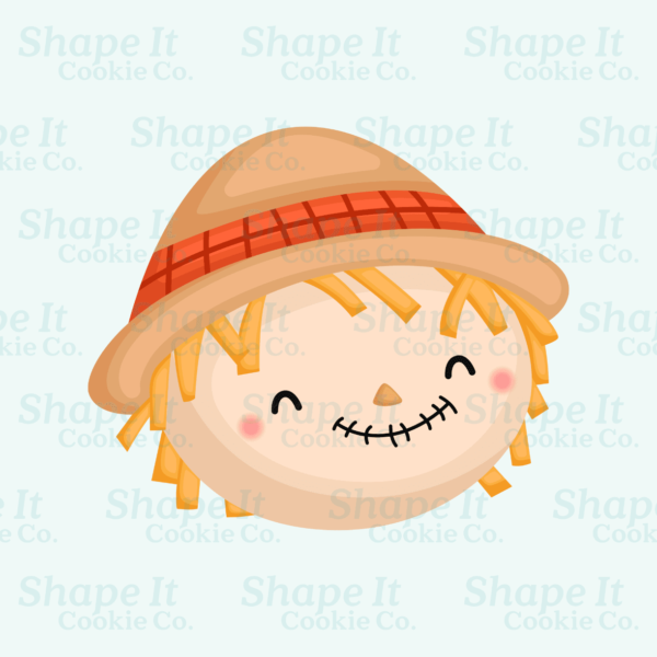 Sitting Scarecrow Face Cookie Cutter