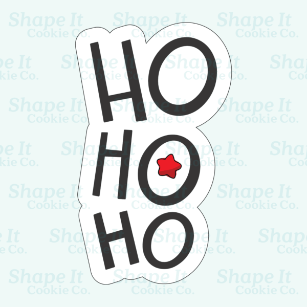 "Ho Ho Ho" Plaque Cookie Cutter - Image 2
