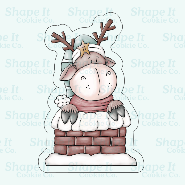 Reindeer in Chimney Cookie Cutter - Image 2