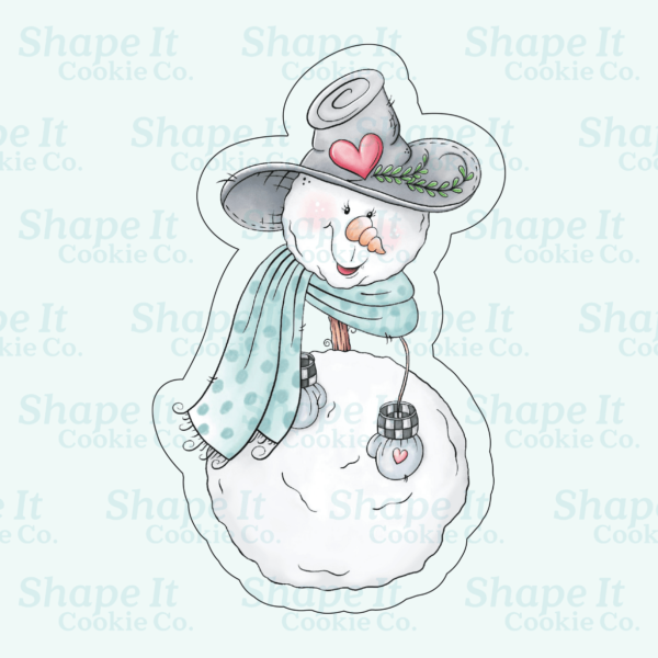 Snowman with Scarf and Hat Cookie Cutter - Image 2