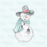Snowman with Scarf and Hat Cookie Cutter