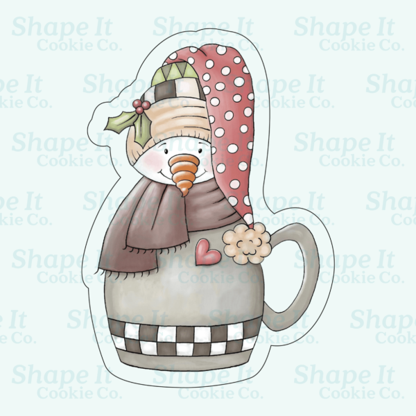 Snowman Mug Cookie Cutter - Image 2