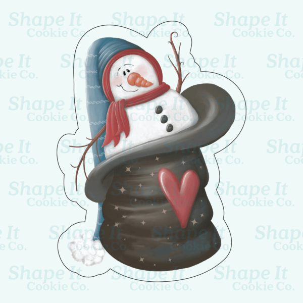 Snowman in a Hat Cookie Cutter - Image 2