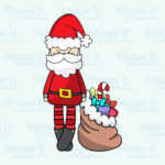 Tall Santa Claus with Gifts Cookie Cutter