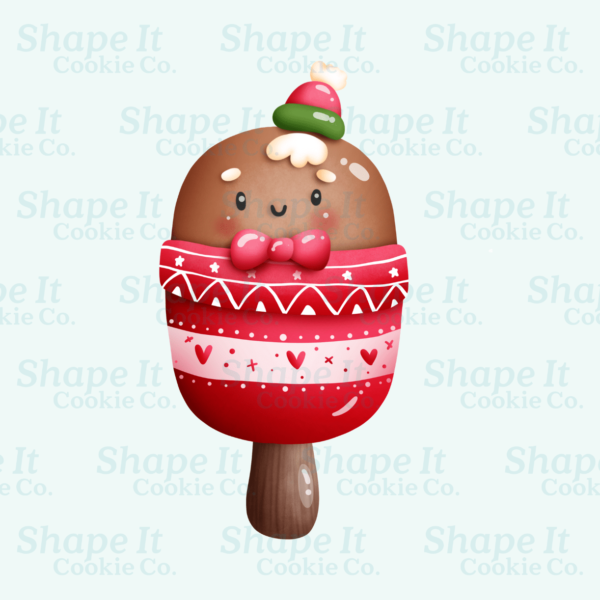 Gingerbread Man Popsicle Cookie Cutter