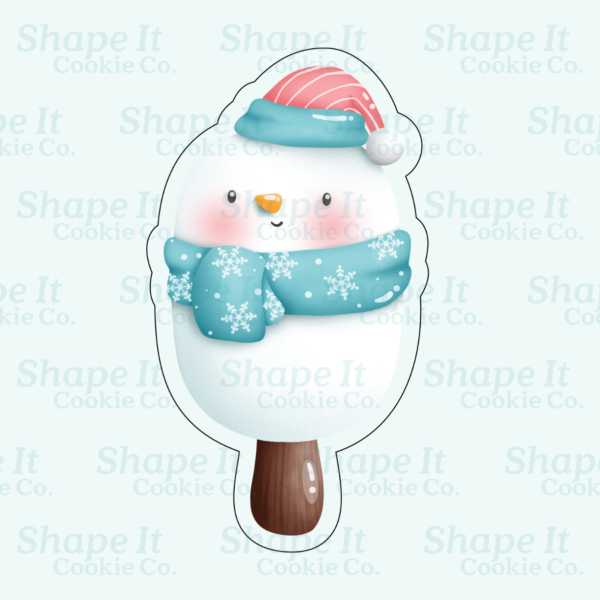 Snowman Popsicle Cookie Cutter - Image 2
