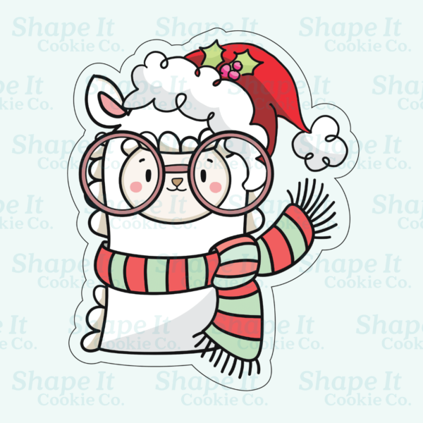 Christmas Llama Cookie Cutter - Image 2