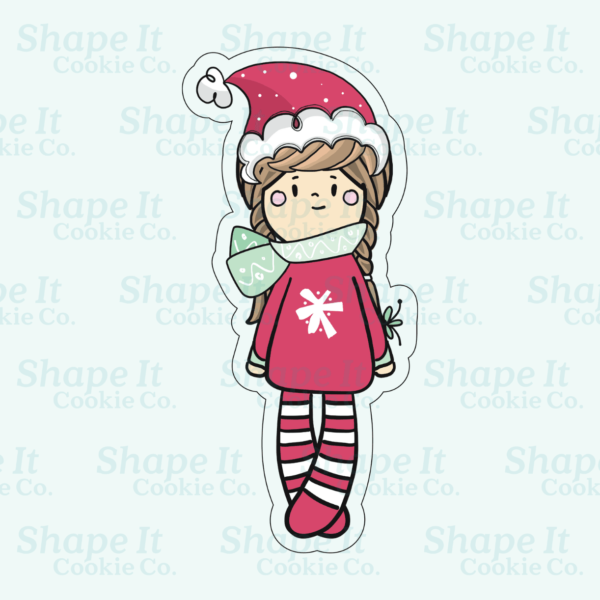 Tall Elf Girl Cookie Cutter - Image 2