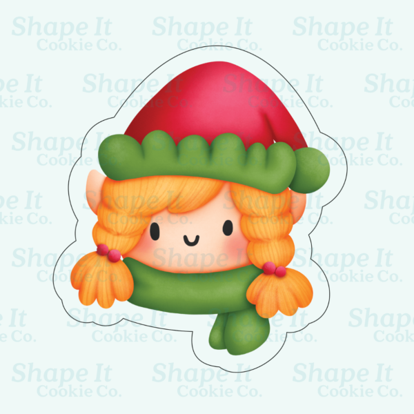 Winter Elf Girl Cookie Cutter - Image 2