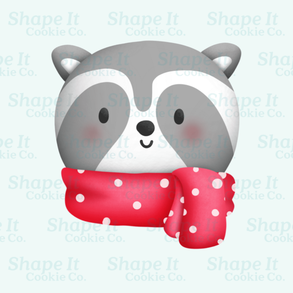 Winter Raccoon Cookie Cutter