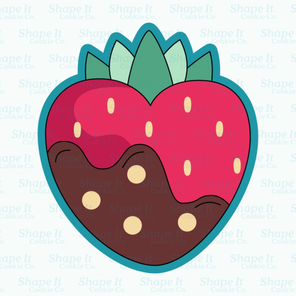 Chocolate Covered Strawberry Cookie Cutter - Image 2