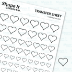 Curved Heart Transfer Sheet