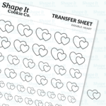 Double Heart Transfer Sheet