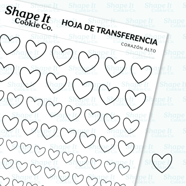 Tall Heart Transfer Sheet - Image 3