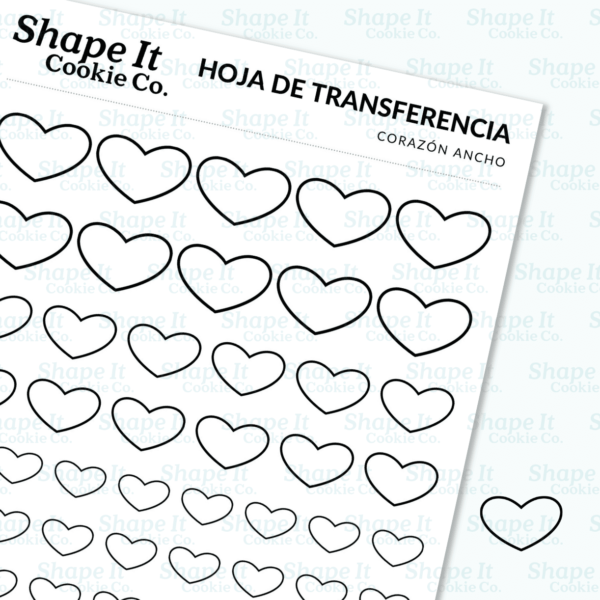Wide Heart Transfer Sheet - Image 3