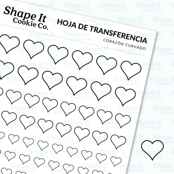 Curved Heart Transfer Sheet - Image 3